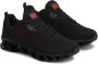 Kazar Lichtgewicht Zwarte Mesh Sneakers Black Heren - Thumbnail 4