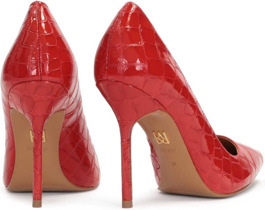 Kazar Rode reliëf lakleren pumps Red Dames - Foto 3