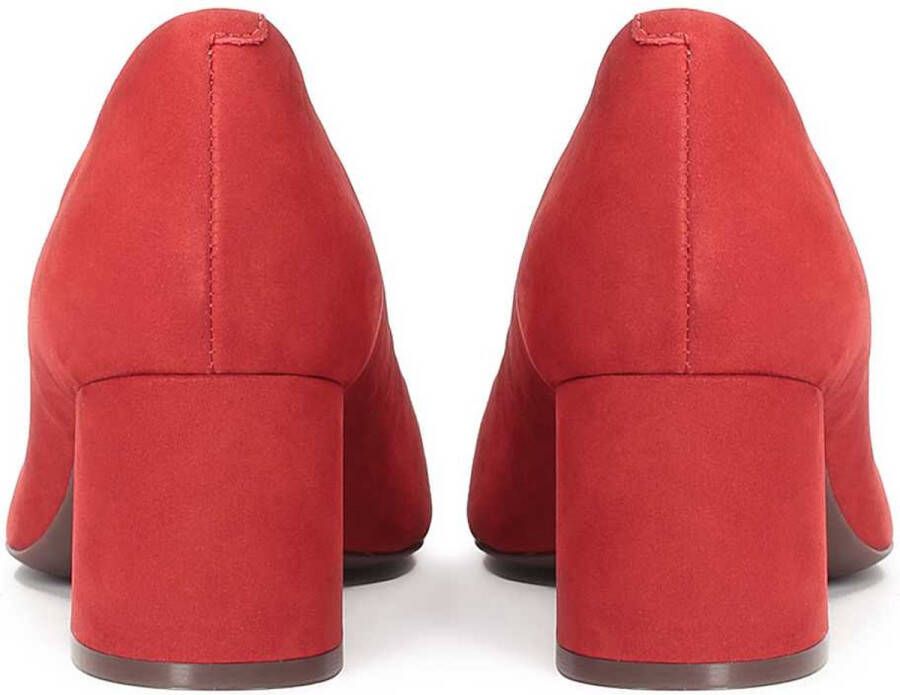 Kazar Red nubuck pumps