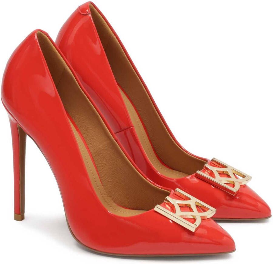 Kazar Red stilettos made of patent leather