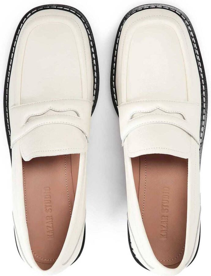 Kazar Studio Leren loafers in off-witte kleur White Dames - Foto 5