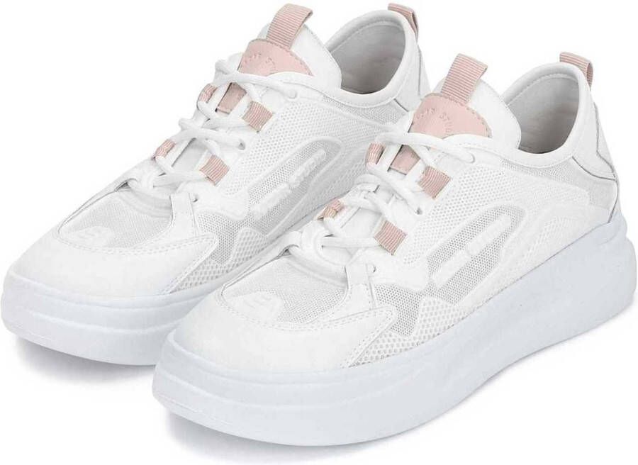 Kazar Studio Dames witte sportieve schoenen op een dikke zool White Dames - Foto 5