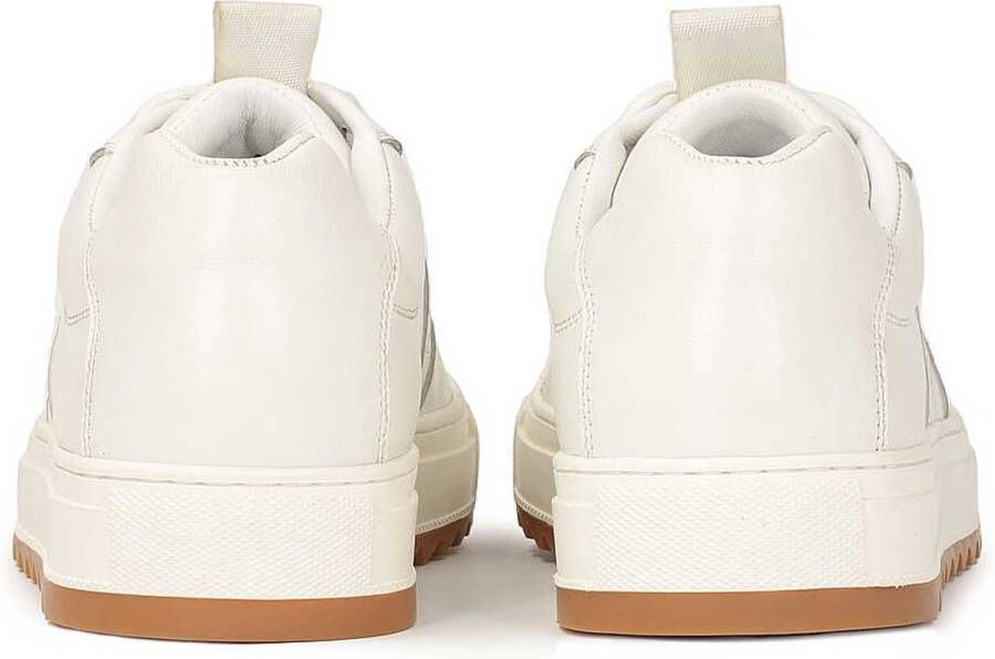 Kazar Studio Witte urban herensneakers met profielzool