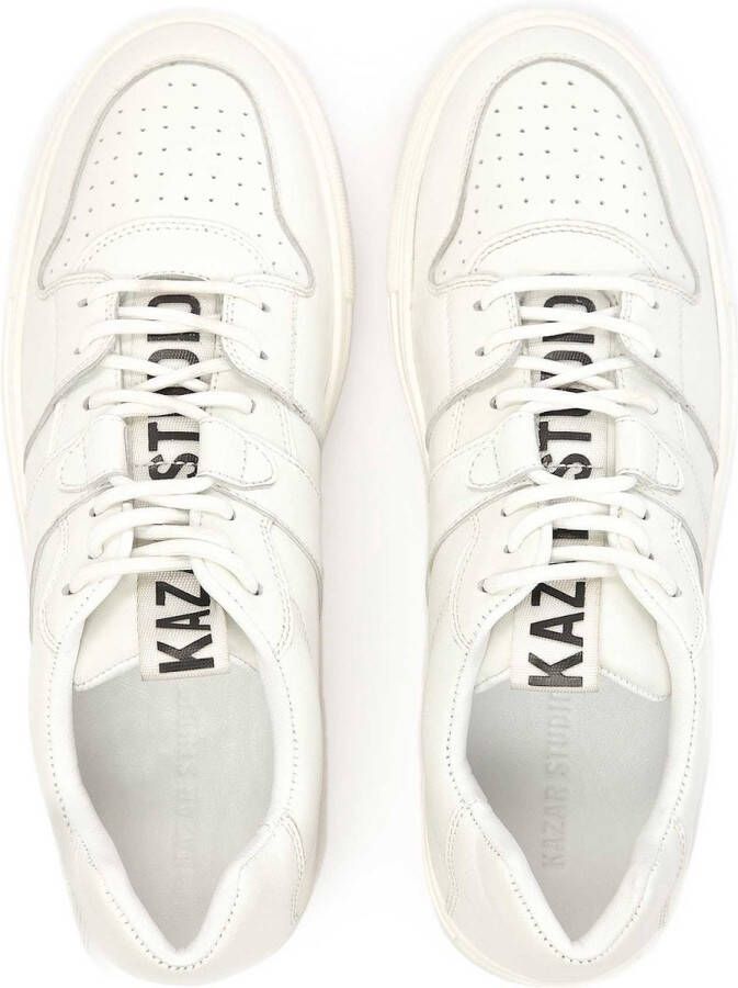 Kazar Studio Witte urban herensneakers met profielzool