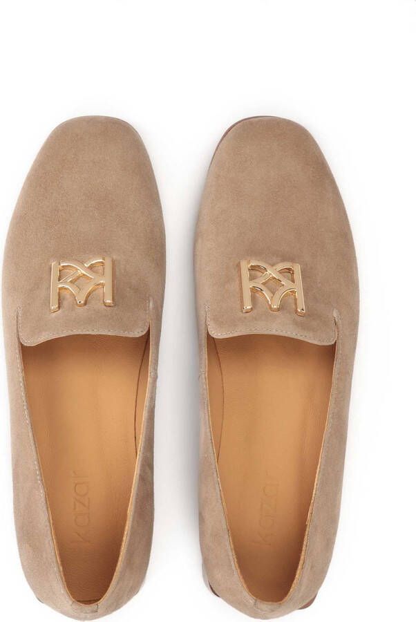 Kazar Suede half shoes with an embellished heel