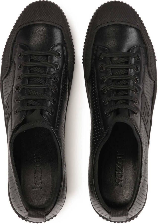 Kazar Timeless men's leather sneakers with perforations