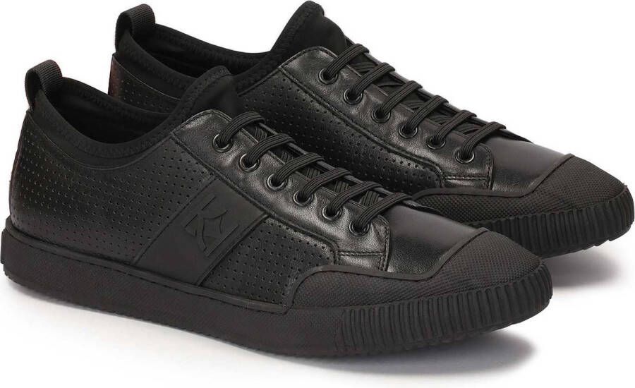 Kazar Timeless men's leather sneakers with perforations