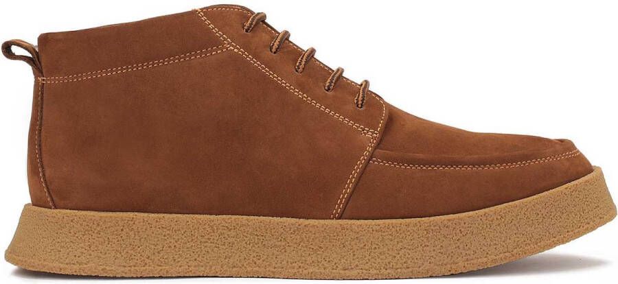 Kazar Trendy heren sneakers van nubuck met een eenvoudige zool