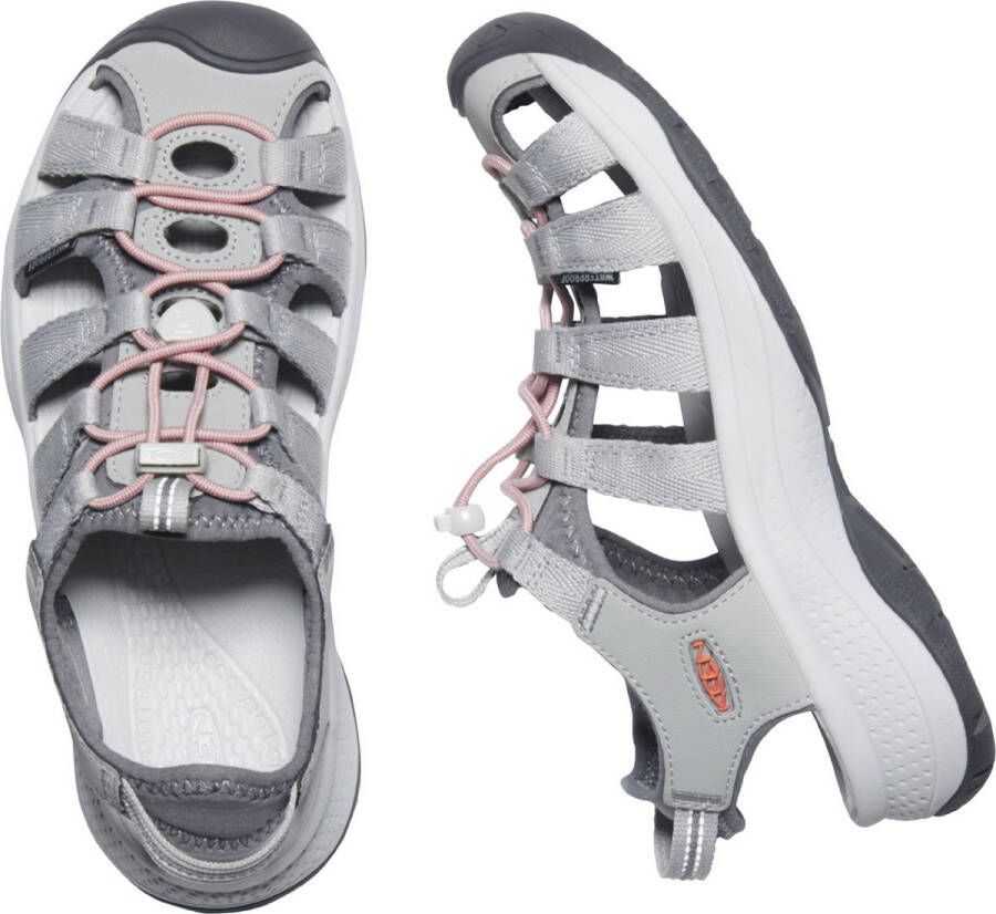 Keen Astoria West Dames Wandelsandalen Grey Coral Grijs Gerecyclede PET flessen K1023589