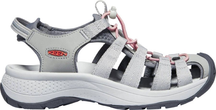 Keen Astoria West Dames Wandelsandalen Grey Coral Grijs Gerecyclede PET flessen K1023589