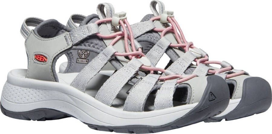 Keen Astoria West Dames Wandelsandalen Grey Coral Grijs Gerecyclede PET flessen K1023589