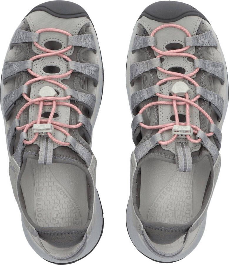 Keen Astoria West Dames Wandelsandalen Grey Coral Grijs Gerecyclede PET flessen K1023589