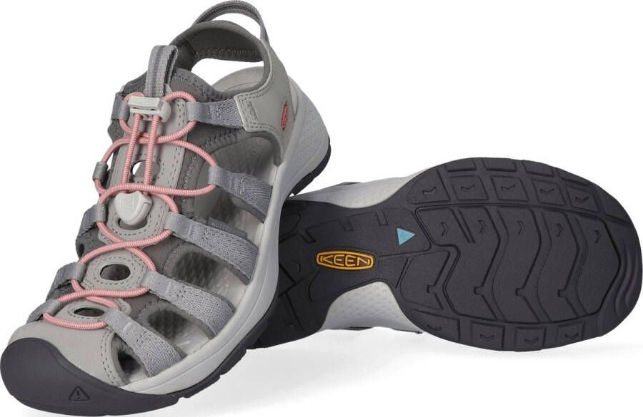 Keen Astoria West Dames Wandelsandalen Grey Coral Grijs Gerecyclede PET flessen K1023589