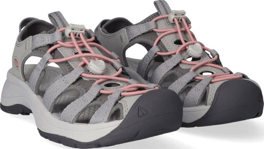 Keen Astoria West Dames Wandelsandalen Grey Coral Grijs Gerecyclede PET flessen K1023589