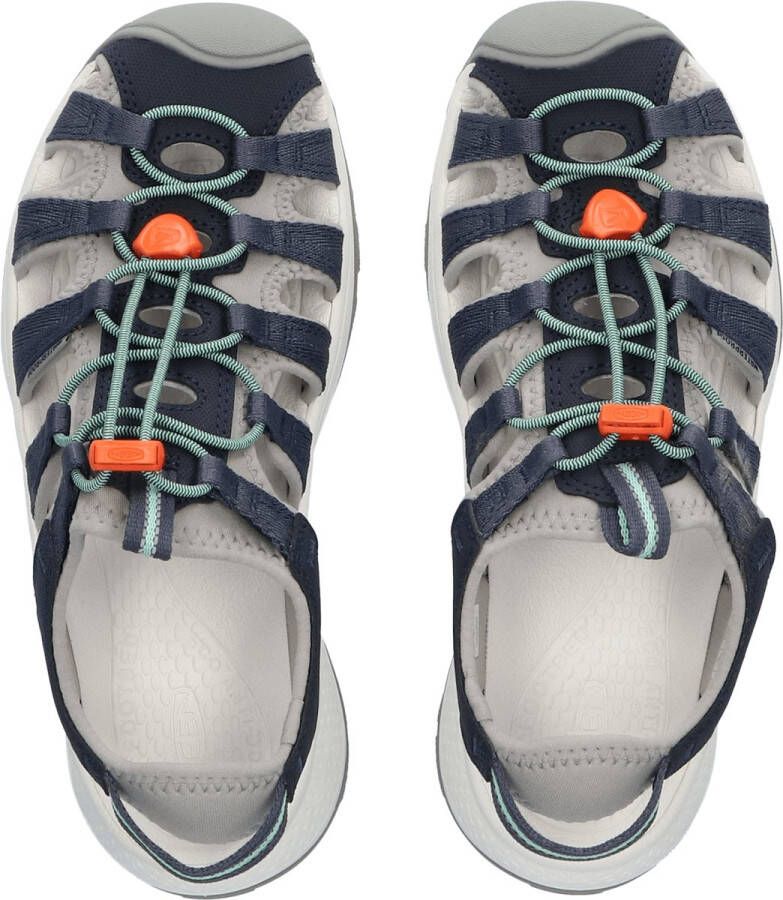 Keen Astoria West Dames Wandelsandalen Navy Beveled Glass Blauw Gerecyclede PET flessen K1023587