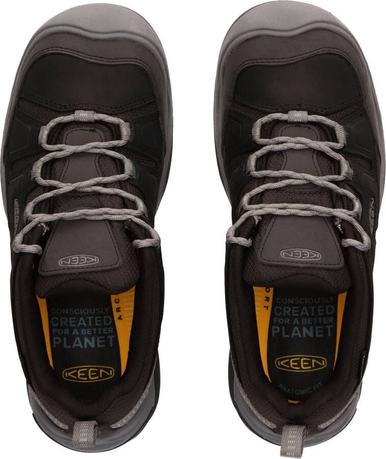 Keen Circadia Heren Wandelschoenen Black Steel Grey Zwart Leer K1026775 - Foto 6