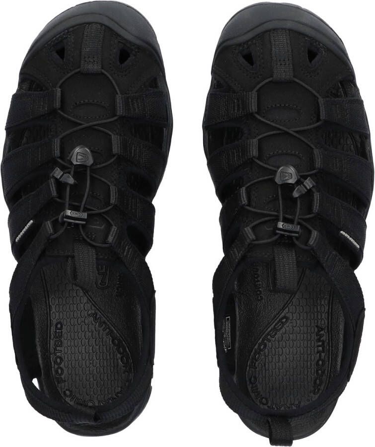 Keen Clearwater CNX Heren Wandelsandalen Triple Black Zwart Polyester K1026311