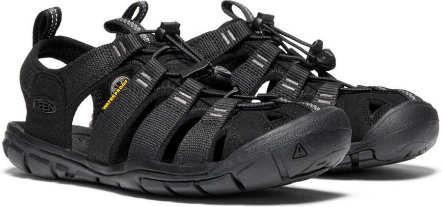 Keen Clearwater Dames Wandelsandalen Black Black Zwart Polyester K1020662