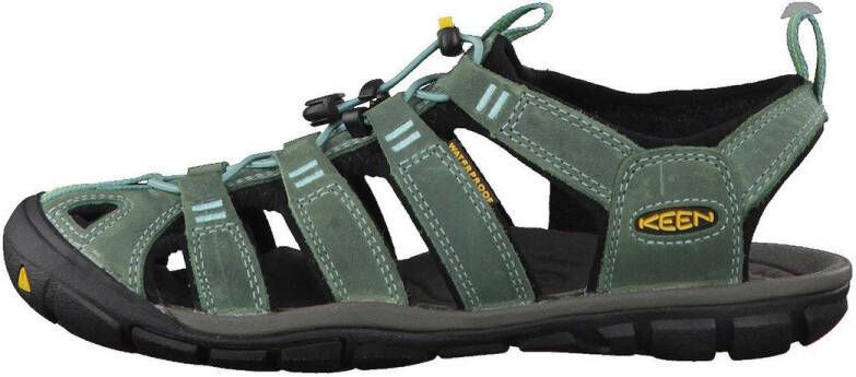 Keen Clearwater Dames Wandelsandalen Mineral Blue Yellow Aqua Leer K1014371