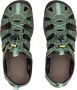 Keen Clearwater Dames Wandelsandalen Mineral Blue Yellow Aqua Leer K1014371 - Thumbnail 9