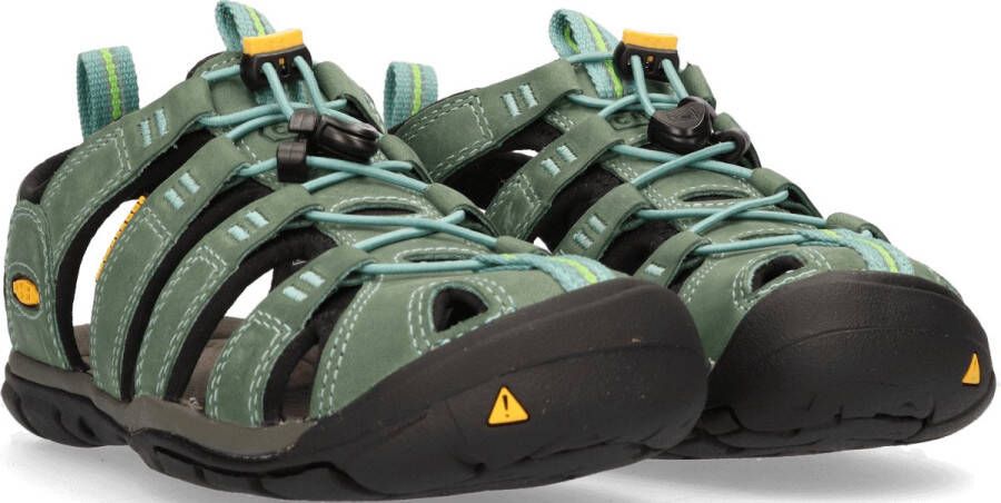 Keen Clearwater Dames Wandelsandalen Mineral Blue Yellow Aqua Leer K1014371