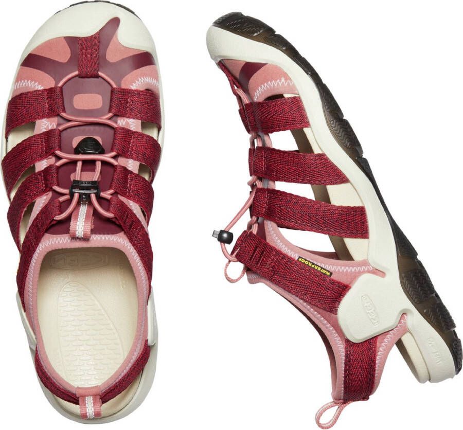 Keen CNX II Dames Water Sandalen Red Dahlia Andorra Bordeaux Polyester K1024975