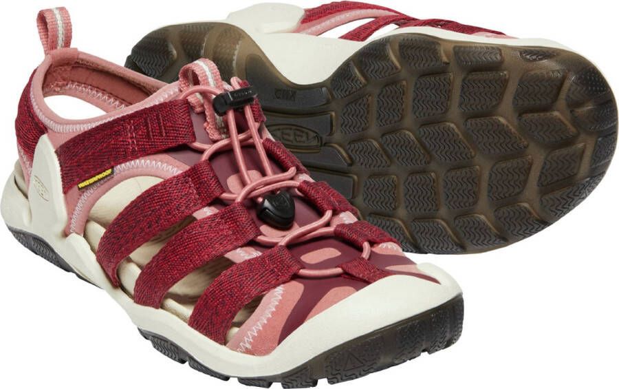 Keen CNX II Dames Water Sandalen Red Dahlia Andorra Bordeaux Polyester K1024975