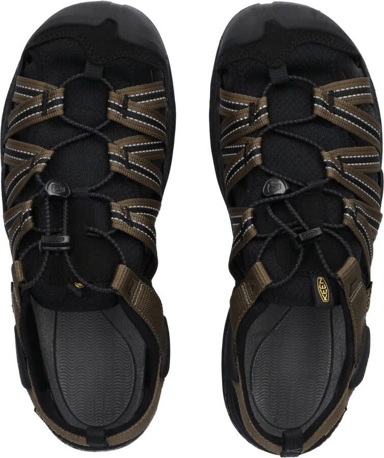 Keen Drift Creek H2 Heren Outdoor Sandalen Dark Olive Black Groen Polyester K1026123