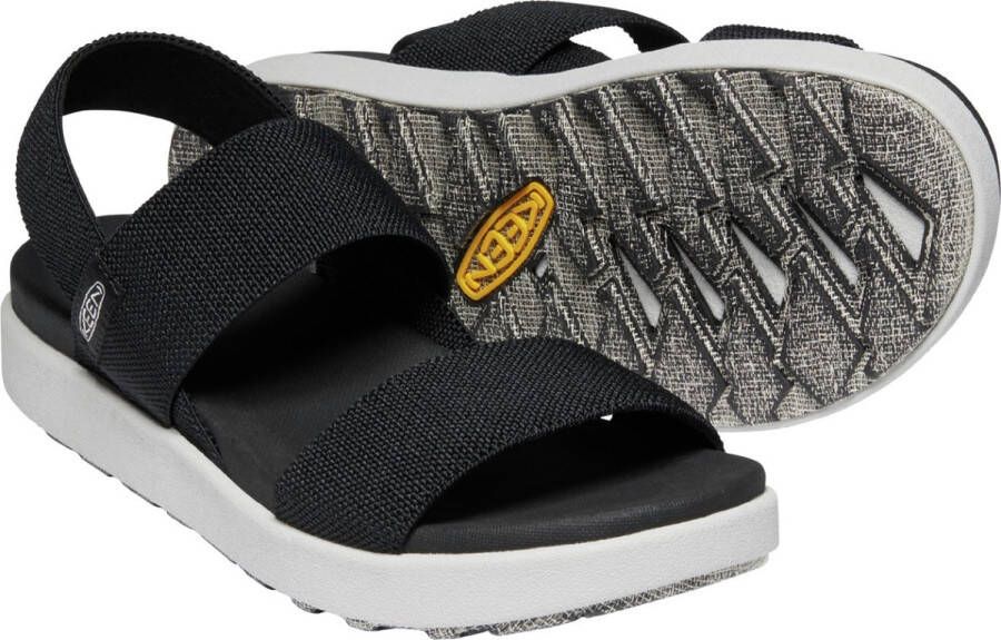 Keen Elle Backstrap Dames Sandalen Black Zwart Gerecyclede PET flessen K1022620