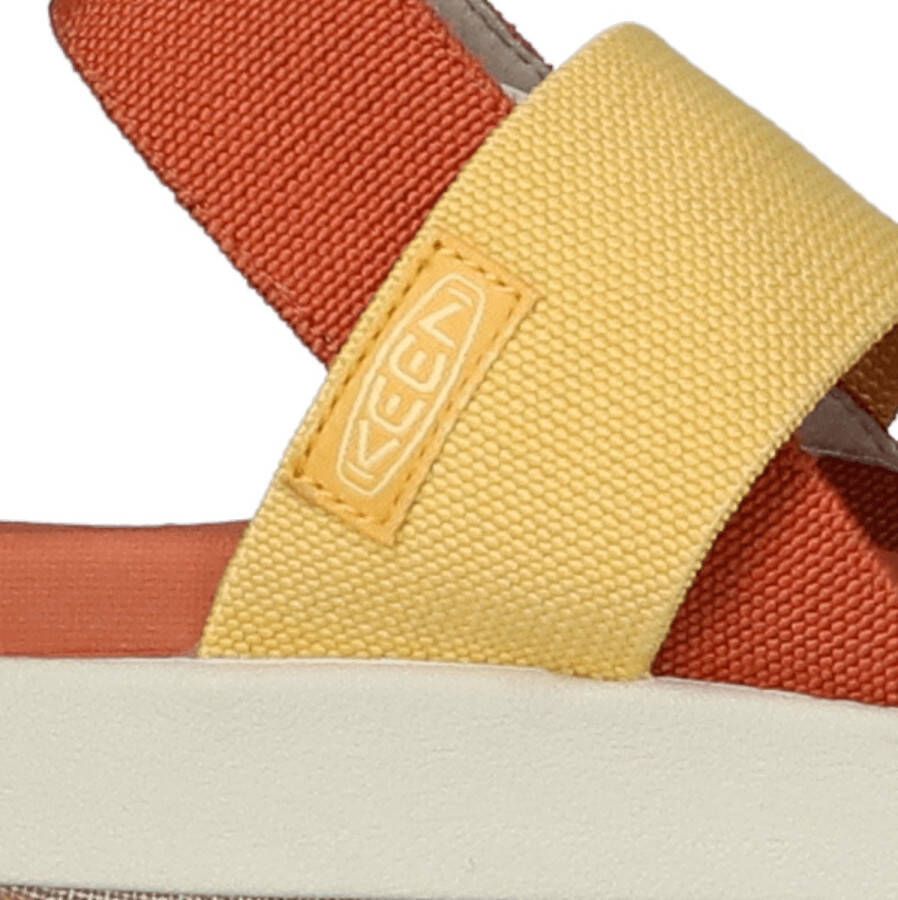 Keen Elle Backstrap Dames Sandalen Fossil Orange Silver Birch Oranje Gerecyclede PET flessen K1026041