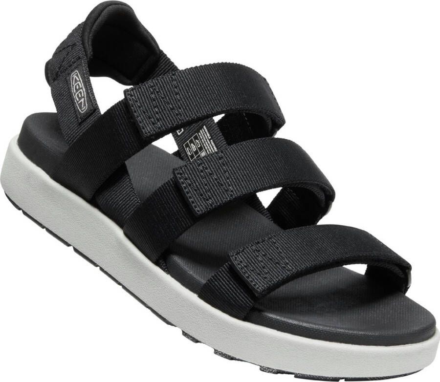 Keen Elle Strappy Dames Sandalen Black Vapor Zwart Gerecyclede PET flessen K1026138