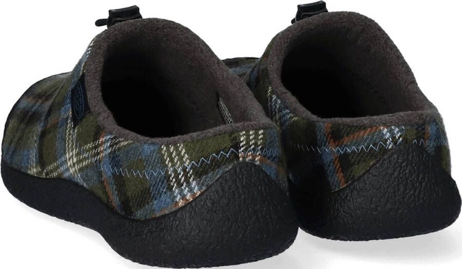 Keen Howser III Slide Heren Slip-On Green Plaid Black Groen Gerecyclede PET flessen K1026656