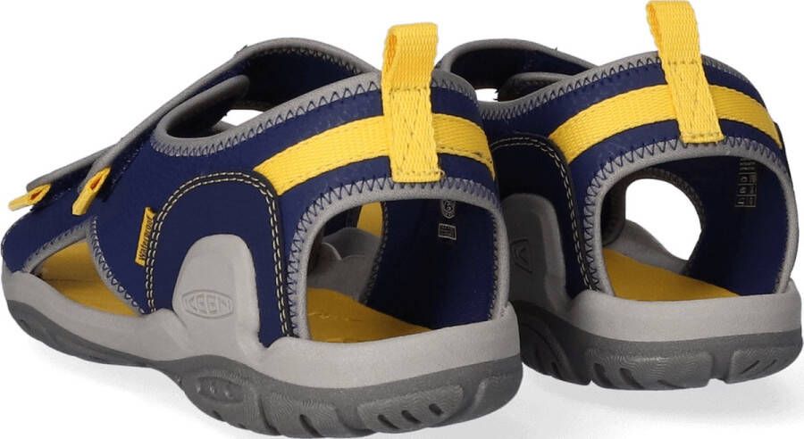 Keen Knotch Creek Older Kids' Open-Toe Sandalen Blue Depths Yellow Blauw Nylon K1026159 - Foto 9