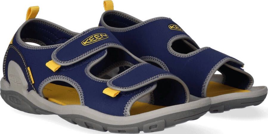 Keen Knotch Creek Older Kids' Open-Toe Sandalen Blue Depths Yellow Blauw Nylon K1026159 - Foto 7