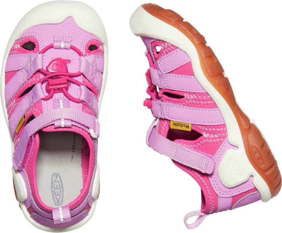 Keen Knotch Creek Older Kids' Sandalen Magenta Lilac Chiffon Roze Nylon K1025641