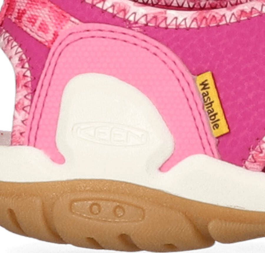 Keen Knotch Creek Younger Kids' Open-Toe Sandalen Pink Multi Roze Nylon K1025649