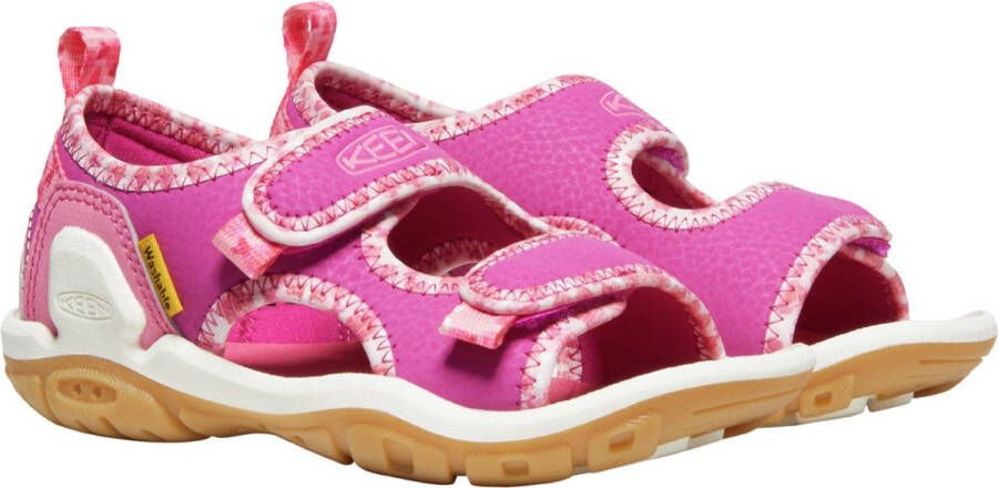 Keen Knotch Creek Younger Kids' Open-Toe Sandalen Pink Multi Roze Nylon K1025649