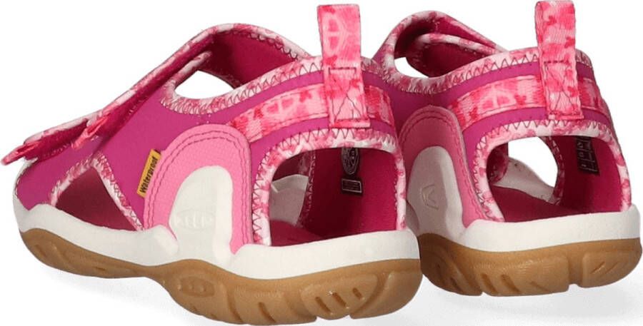 Keen Knotch Creek Younger Kids' Open-Toe Sandalen Pink Multi Roze Nylon K1025649