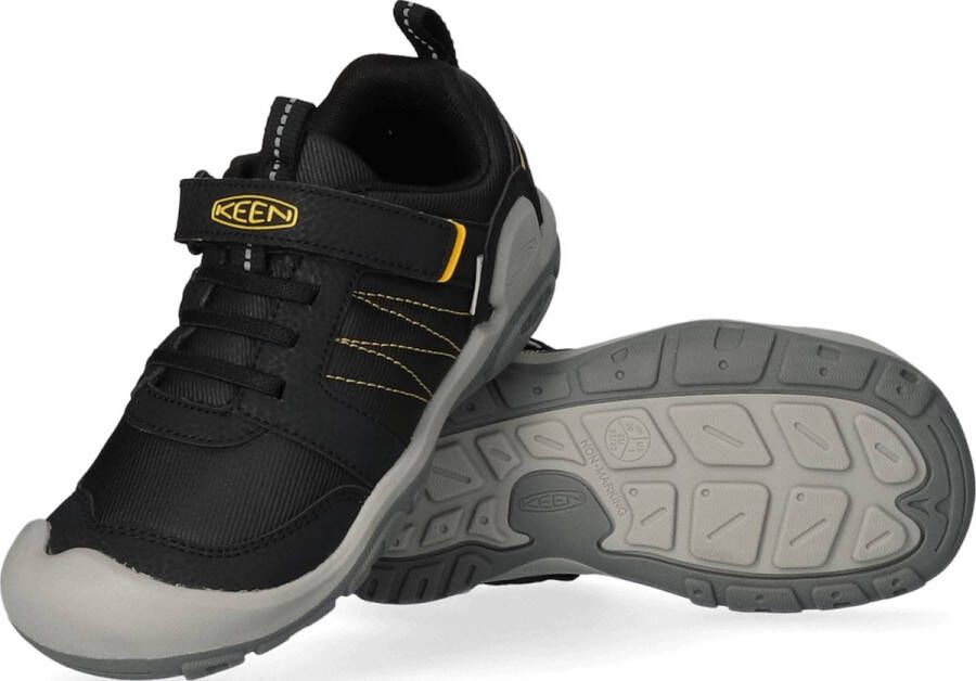 Keen Knotch Peak Older Kids Wandelschoenen Black Yellow Zwart Mesh K1025901