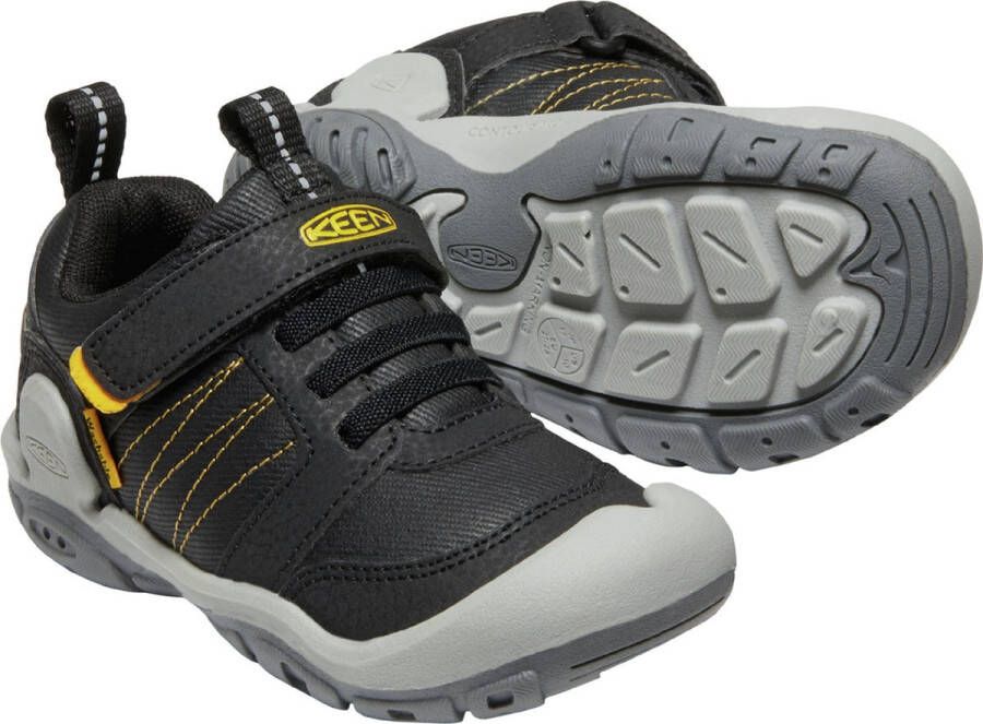 Keen Knotch Peak Older Kids Wandelschoenen Black Yellow Zwart Mesh K1025901