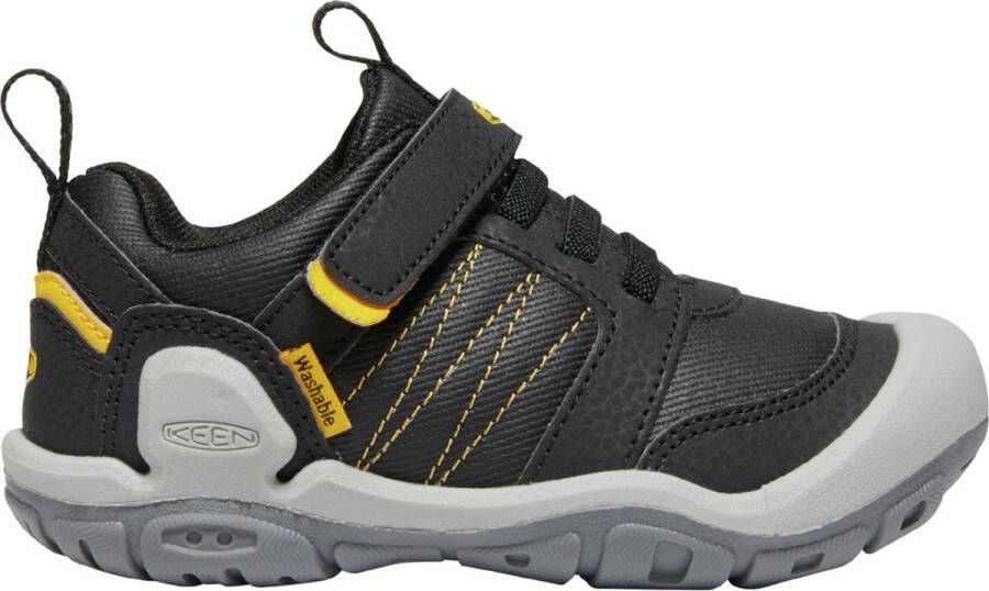 Keen Knotch Peak Older Kids Wandelschoenen Black Yellow Zwart Mesh K1025901