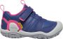 Keen Knotch Peak Older Kids Wandelschoenen Blue Depths Pink Peacock Blauw Mesh K1025900 - Thumbnail 8