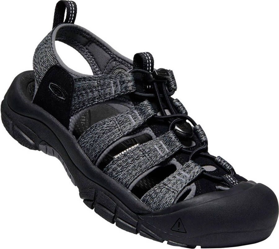 Keen Newport H2 Heren Wandelsandalen Black Steel Grey Grijs Polyester K1022252