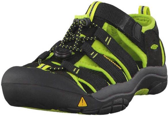 Keen Newport H2 Older Kids Sandalen Black Lime Green