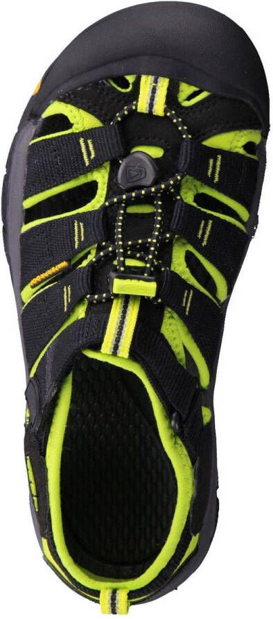 Keen Newport H2 Older Kids Sandalen Black Lime Green