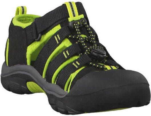 Keen Newport H2 Older Kids Sandalen Black Lime Green