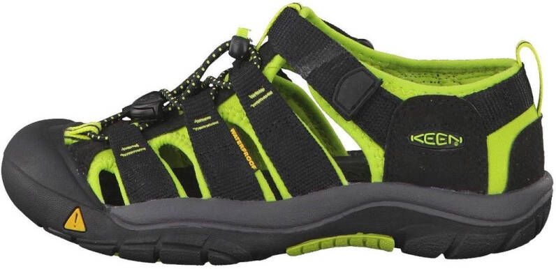 Keen Newport H2 Older Kids Sandalen Black Lime Green