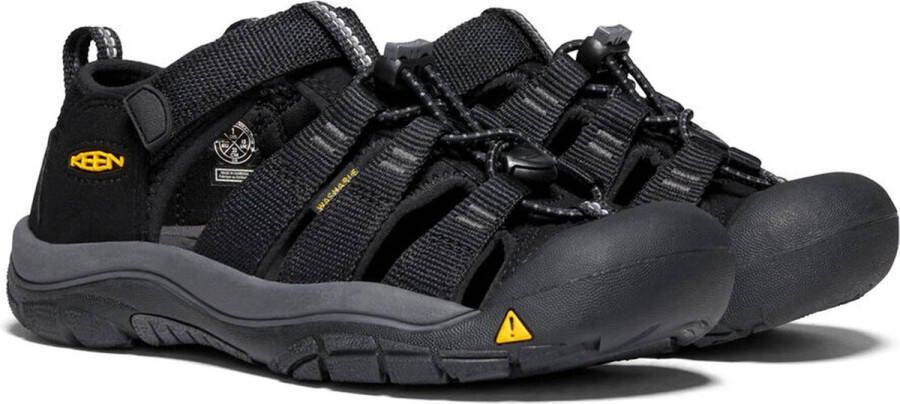 Keen Newport H2 Younger Kids Sandalen Black Yellow Zwart Polyester K1022824