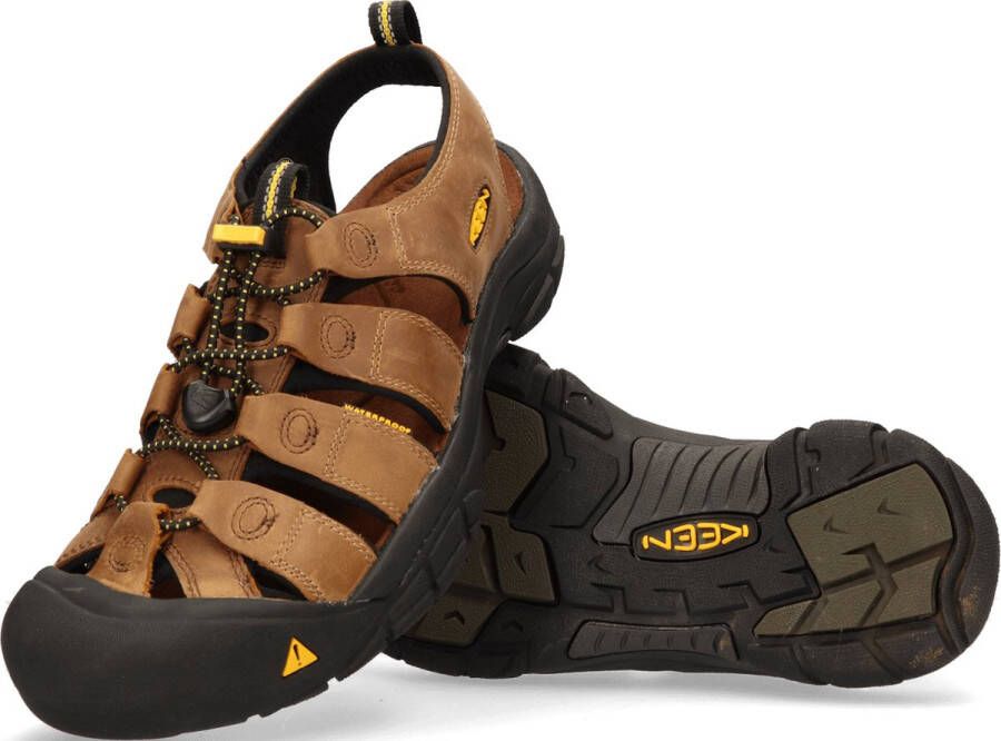 Keen Newport Heren Wandelsandalen Bison Bruin Leer K1001870