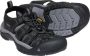 Keen Newport Heren Wandelsandalen Black Steel Grey Zwart Leer K1022247 - Thumbnail 5